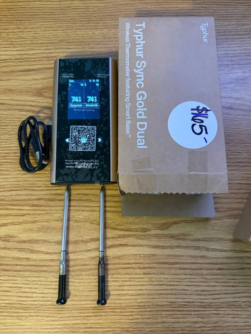 Typhur Sync Gold Dual WT05 Wireless Meat Thermometer 2 Probes Tested
